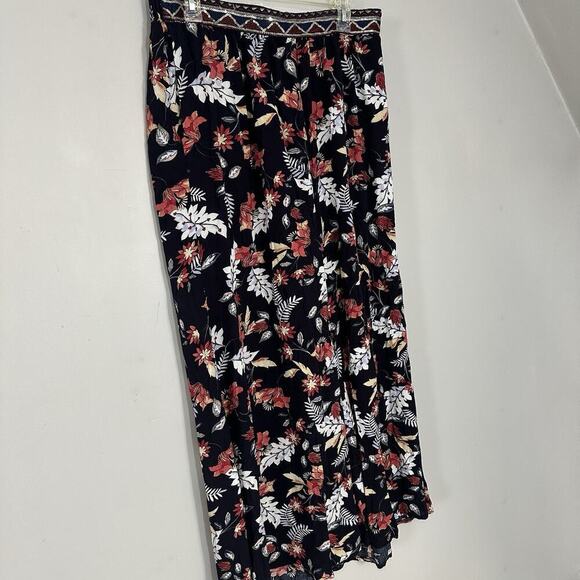 JAASE Boho Festival Floral Wide Leg Palazzo Pants Travel Sequins Hippie Resort - Picture 6 of 12